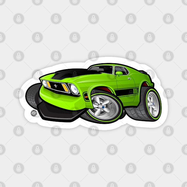 Mach 1 Green Magnet by Goin Ape Studios