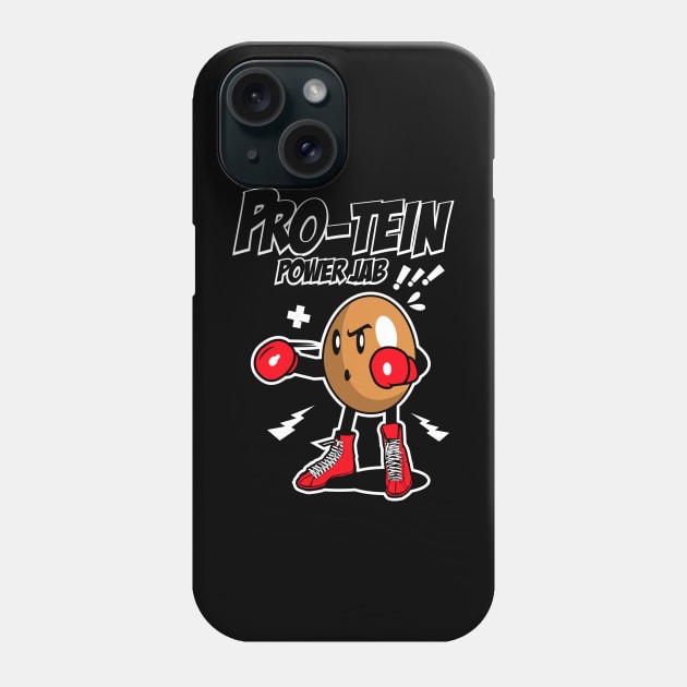 BOXING EGG CARTOON Phone Case by beanbeardy