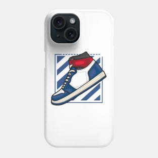 AJ 1 High Union Storm Blue Sneaker Phone Case