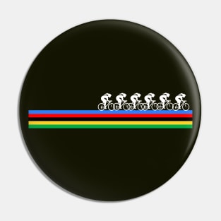 Women's Racing World Champion Bike Stripes Pin