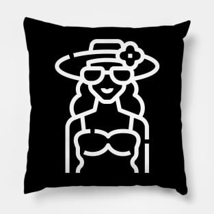 Abstract Women Hippie Pillow