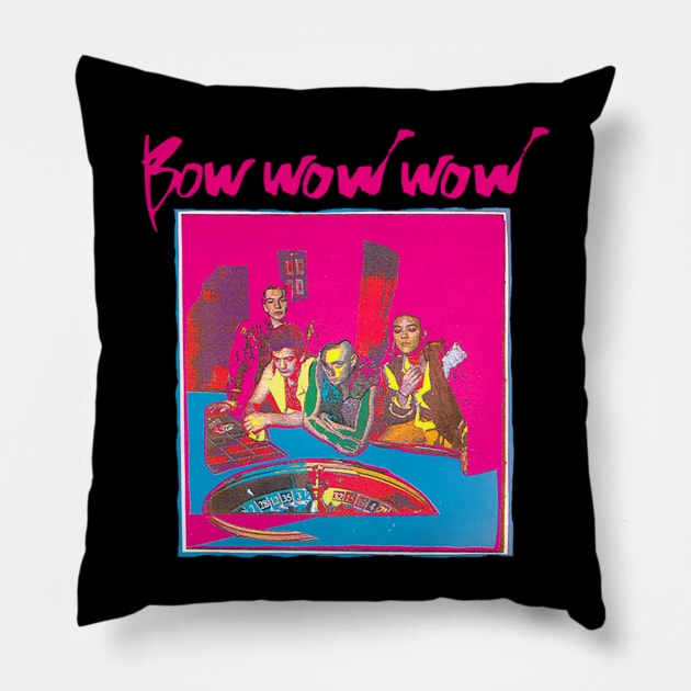 bow wow wow Pillow by Van Bouten Design