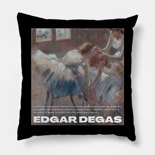 Edgar Degas Pillow by blckpage