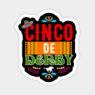 Derby Party Cinco De Mayo Horse Racing Sombrero Magnet