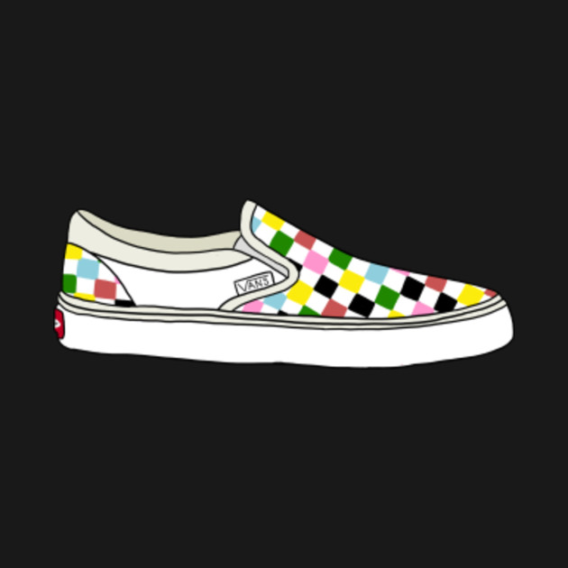 kids multi color vans