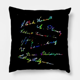Signatures of famous physicists 2 Pillow