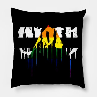 Goth straight ally Pillow