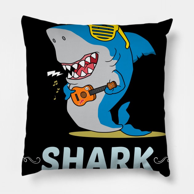 Family Shark 2 MOMMY Pillow by blakelan128