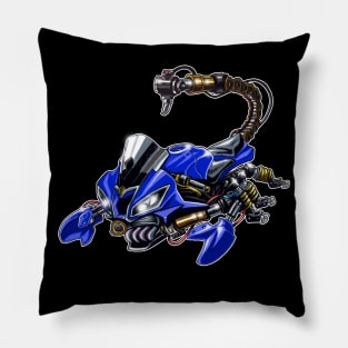 Yamaha R6  Scorpion Blue Pillow