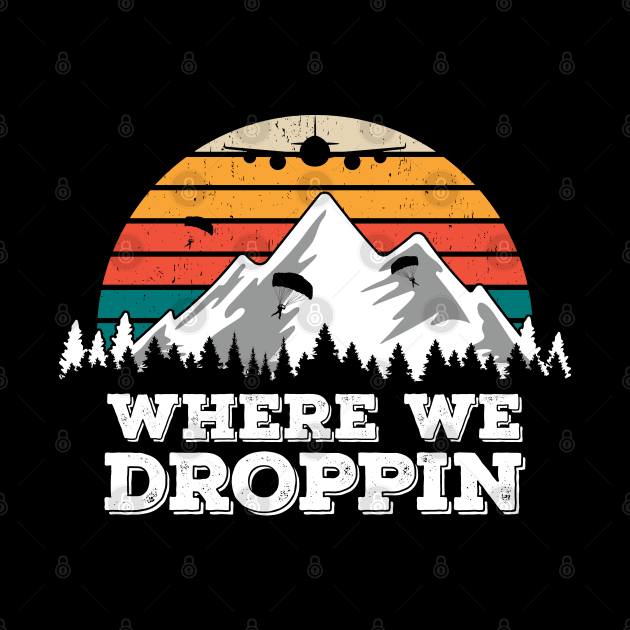 Where We Droppin, Retro Gift Idea for Video Game Players by Zen Cosmos Official