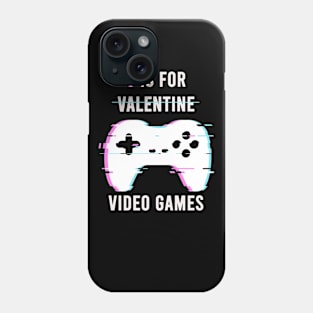 v is for valentine video games Phone Case