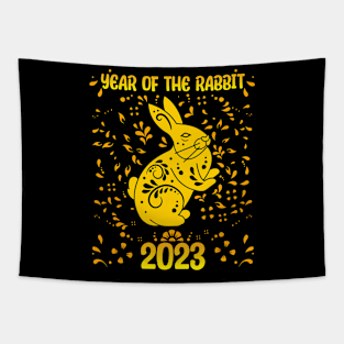 Good Luck Zodiac Happy Chinese New Year of the Rabbit Tapestry