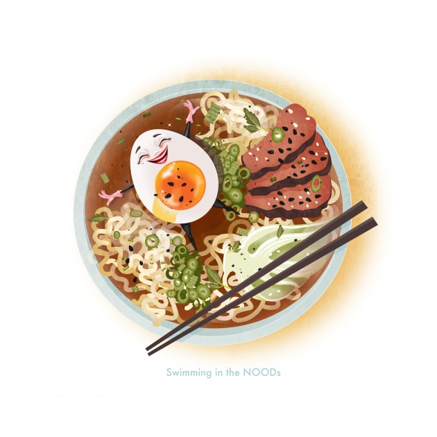 Swimming in the NOODs by Kitschy Delish
