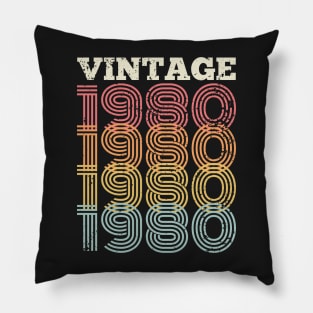 40th birthday gifts for men and women 1980 gift 40 years old Pillow