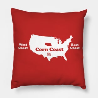 Nebraska Corn Coast T-shirt Pillow