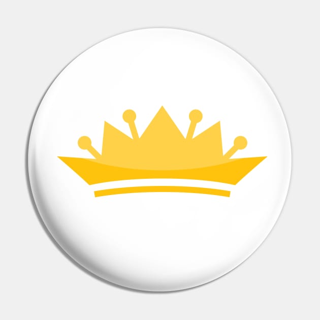 Golden Crown Shape Pin by RageRabbit