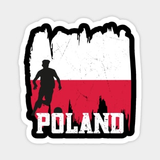 Poland Flag Soccer Football Team 2022 Magnet