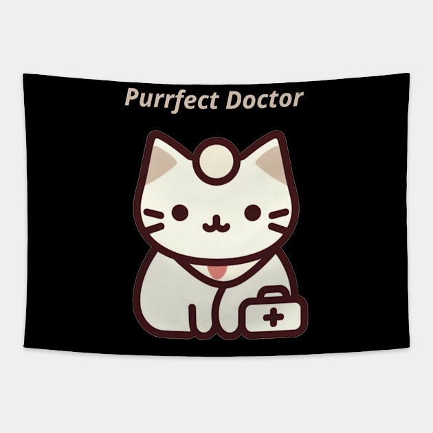 Purrfect Doctor Tapestry by Patrick9