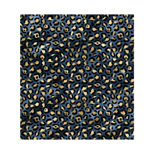 Blue and Gold Leopard T-Shirt