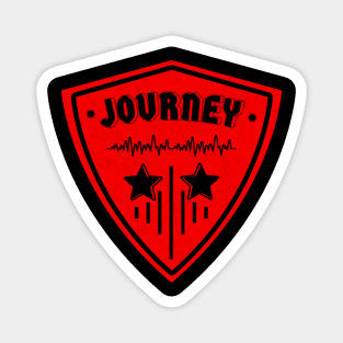 cool logo design with name Journey combination Magnet