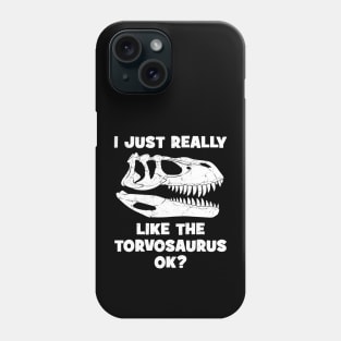 Torvosaurus Fossil Skull Phone Case