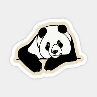 Pondering Panda Magnet