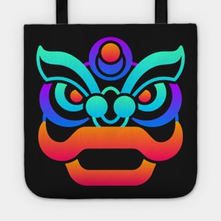 Trippy Psychedelic Chinese Dragon Tote