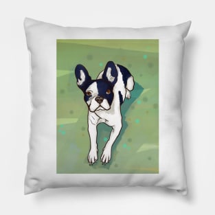 Super cute french bulldog, pop art, Pillow