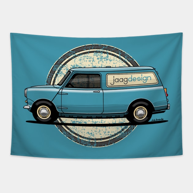 The cooles van with customizable wording Tapestry by jaagdesign