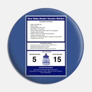 Baby Boy Sticker Shock Pin