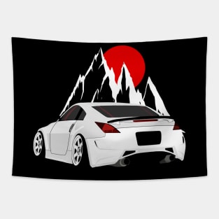 White 350Z Background 2002—2008 Tapestry