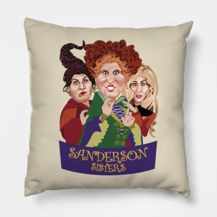 Sanderson Sisters Pillow