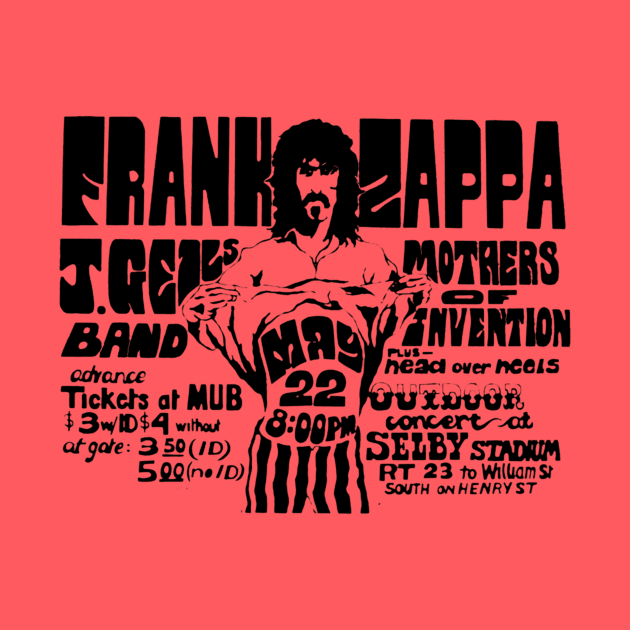 Retro zappa poster vintage by Luke Jay Art