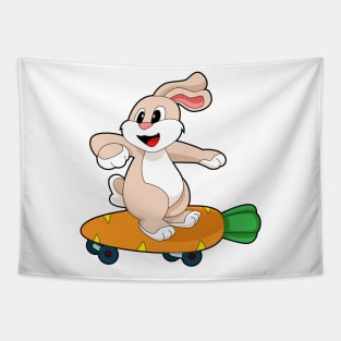 Rabbit Carrot Skateboard Tapestry