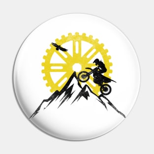 Motocross dirt bike rider Pin