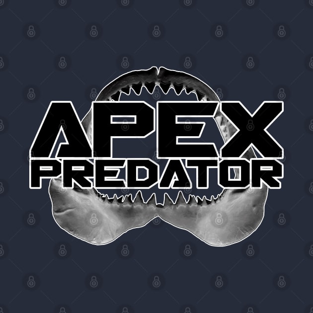 Apex Predator Shark Jaw by 8 Fists of Tees