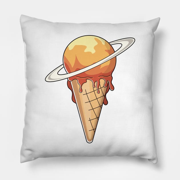 Icecream Planet Pillow by casbuijsman