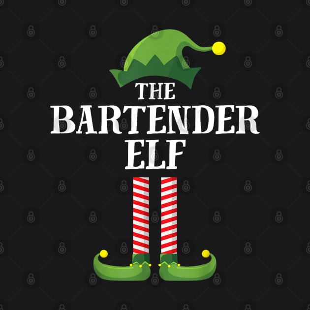 Bartender Elf Matching Family Group Christmas Party by luxembourgertreatable