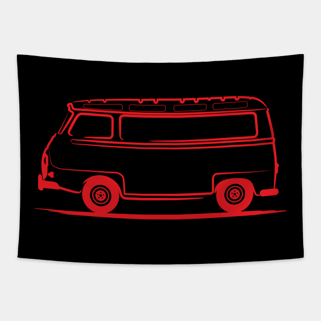 Renault Estafette Red Tapestry by PauHanaDesign