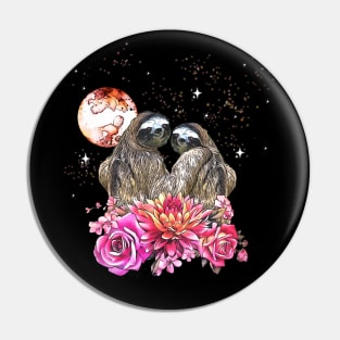 Sloths in love, lovers couple cute Pin