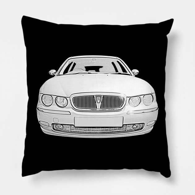 Rover 75 classic car Pillow by soitwouldseem