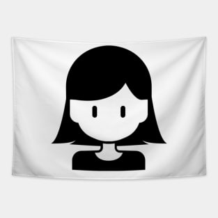 Minimalism Girl #1 Tapestry