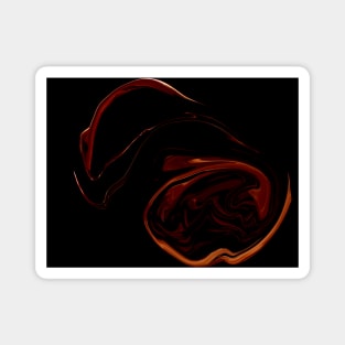 Pinot Noir - Digital Liquid Paint Swirls Magnet