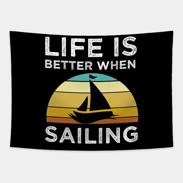 Live Is Better When sailing Tapestry by madani04