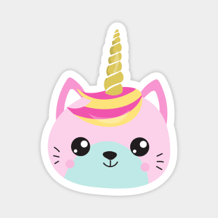 Unicorn Cat, Little Cat, Cute Cat, Kitty, Kitten Magnet