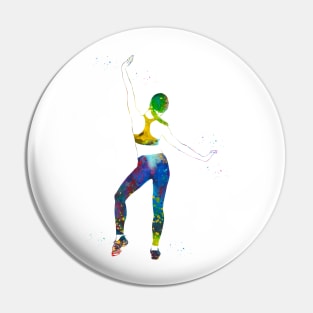 Fitness woman Pin