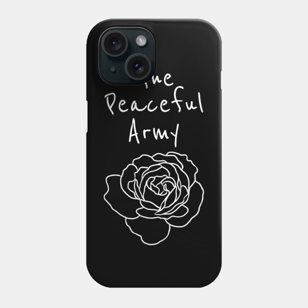 The Peaceful Army // White Phone Case by Velvet Earth