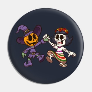 Halloween And Day Of The Dead Pin
