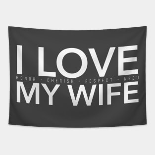 I LOVE MY WIFE Tapestry