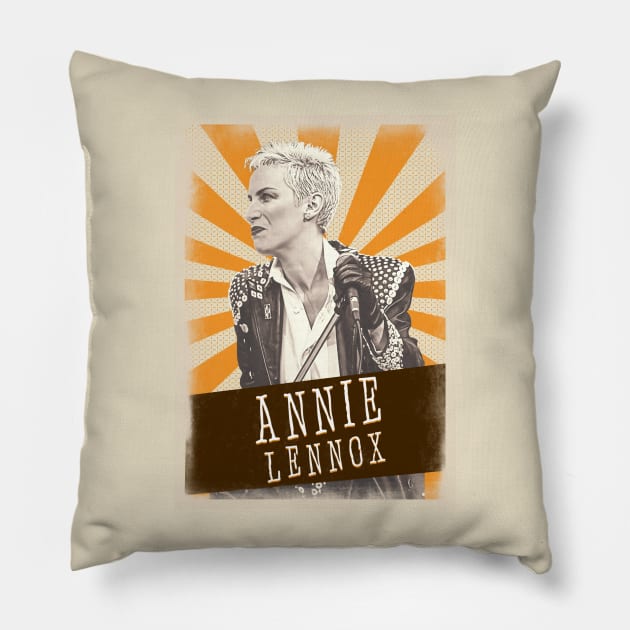 Vintage Aesthetic Annie Lennox 1980s Pillow by SkulRose